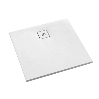 Schedline Brodzik kompozytowy Stabilsound Plus® Protos White Stone 100x100x3,5 cm, kwadratowy, Gwarancja 15 lat